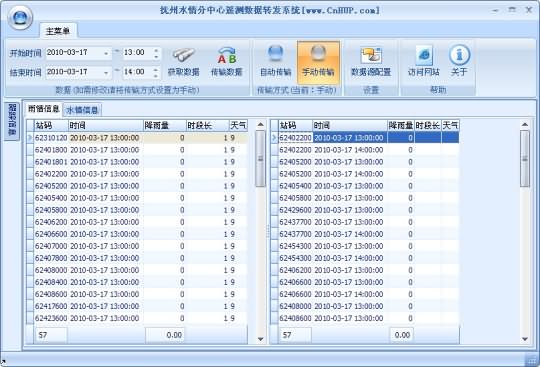 遥测数据自动转发系统 系统界面抓图